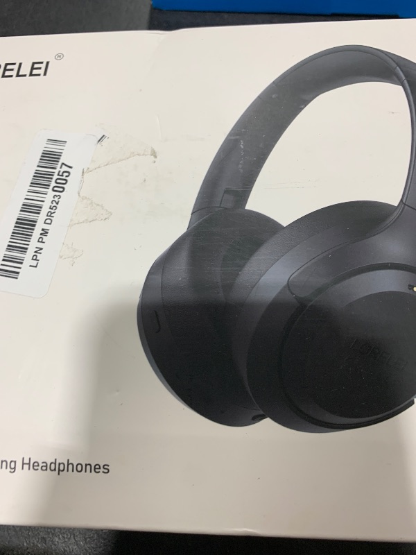 Photo 1 of LORELEI QC60 Hybrid Active Noise Cancenlling Headphones,Wireless over ear Bluetooth Headsets with mic, 60H Playtime Foldable Lightweight, Deep Bass, Memory Earmuffs,for Travel Home Office(Beige White)