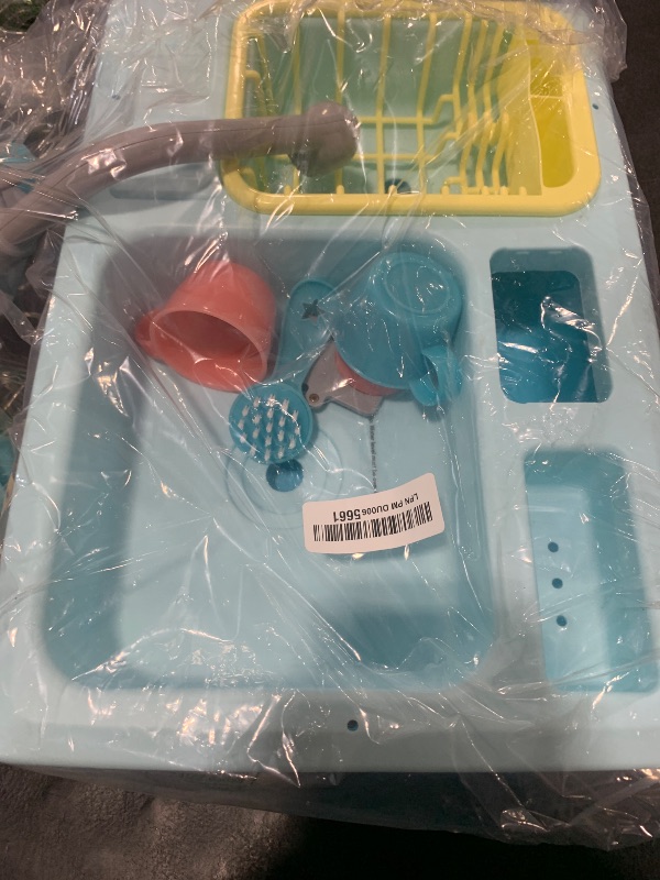 Photo 1 of CUTE STONE Color Changing Kitchen Sink Toys, Children Electric Dishwasher Playing Toy with Running Water, Upgraded Faucet, Automatic Water Cycle System Play House Pretend Role Play Toys for Boys Girls