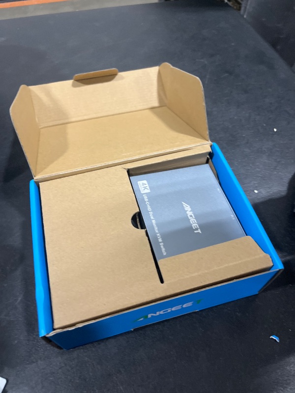 Photo 1 of Dual Monitor KVM Switch for Laptop & Desktop 4K@60Hz, USB C and HDMI KVM Switch 2 Monitors 2 Computers with 4 USB 3.0 Port for Keyboard Mouse, 80W PD Charging, with Wired Remote and USB C Cable