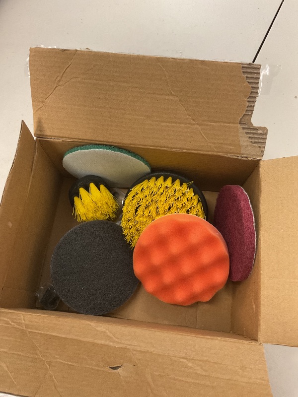 Photo 2 of Holikme 23Pack Drill Brush Attachments Set, Scrub Pads & Sponge, Buffing Pads, Power Scrubber Brush with Extend Long Attachment, Car Polishing Pad Kit,Cleaning Supplies?Masonry Brushes,Scratch Brushes