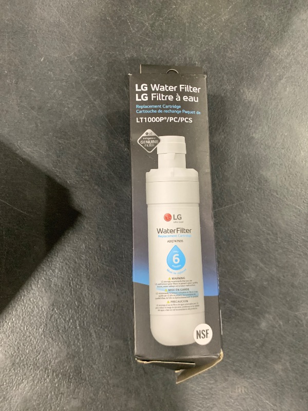 Photo 1 of LG LT1000P - 6 Month / 200 Gallon Capacity Replacement Refrigerator Water Filter (NSF42, NSF53, and NSF401) ADQ74793501, ADQ75795105, AGF80300704, or AGF80300705 White