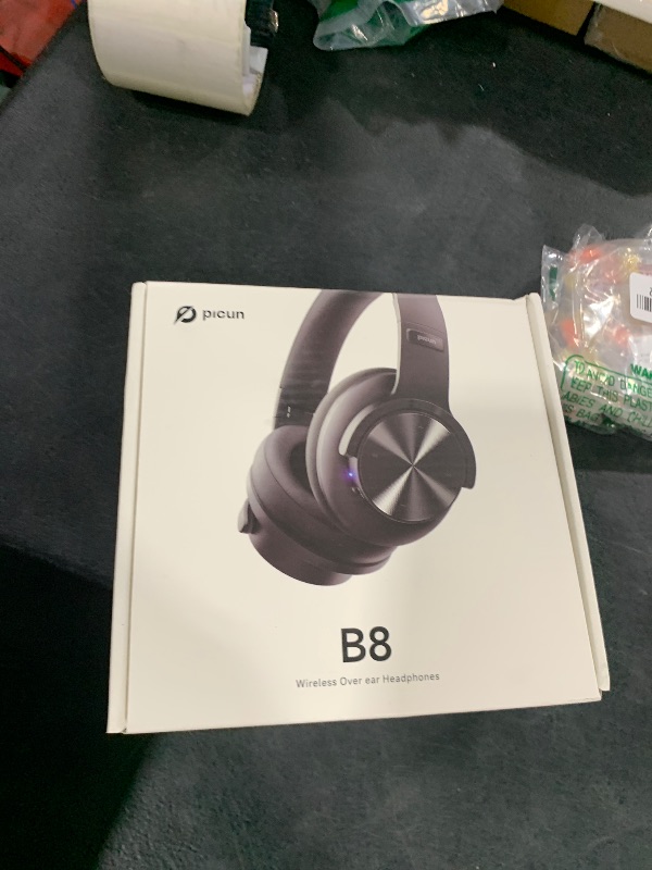 Photo 1 of Picun B8 Bluetooth Headphones, 120H Playtime Headphone Wireless Bluetooth with 3 EQ Modes, Low Latency, Hands-Free Calls, Over Ear Headphones for Travel Home Office Cellphone PC Black