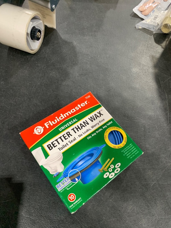 Photo 1 of Fluidmaster 7530 Universal Better Than Wax Toilet Seal, Wax-Free Toilet Bowl Gasket Fits Any Drain