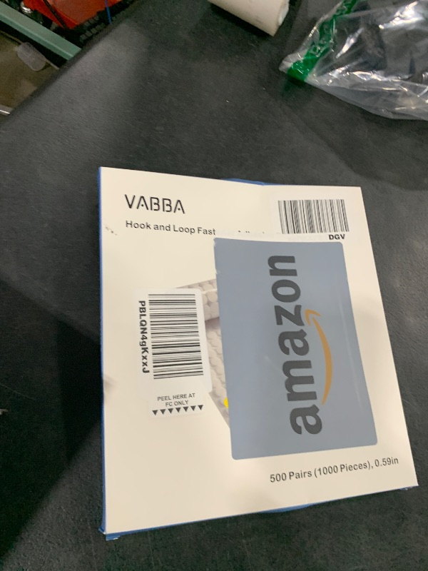 Photo 1 of Vabba 1000 Pcs (500 Pairs) 0.59inch Diameter Hook and Loop Fastener Self Adhesive Round Circle Sticky Sticker Dots for Arts and Crafts School Classroom Home and Office Use, White