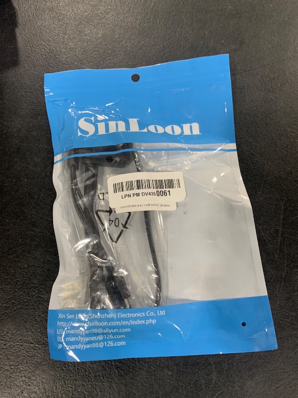 Photo 1 of SinLoon 2.5'' Hard Disk Drive SATA 22Pin to eSATA Data USB Powered Cable Adapter for Optimized for SSD, Support UASP SATA IIIEC-SSHD(Black)