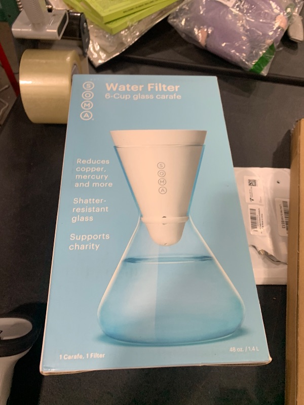 Photo 1 of Soma 101-10-01 6-Cup Water Filter Glass Carafe