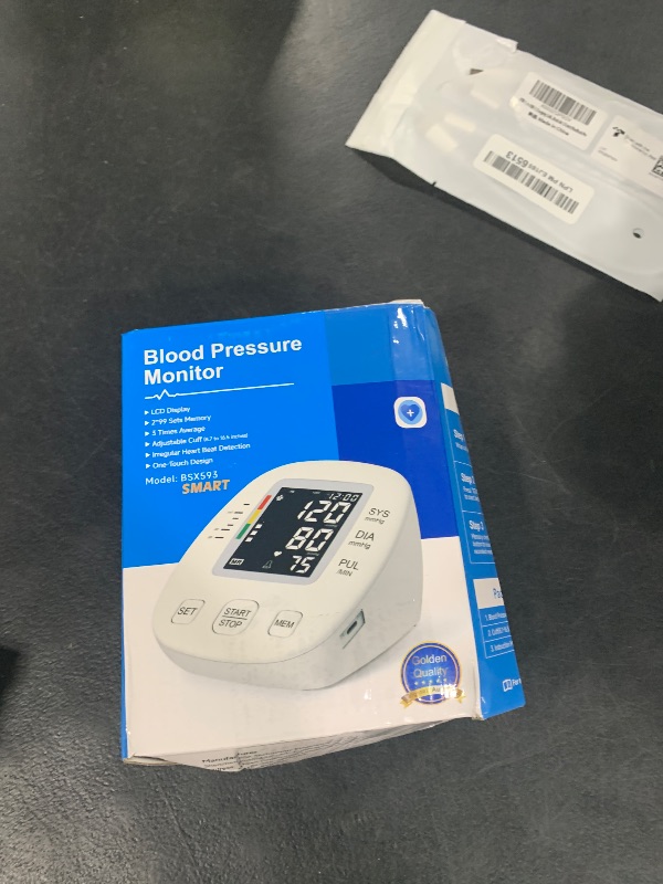 Photo 1 of Blood Pressure Monitors for Home use, Automatic Digital BP Machine, Adjustable Upper-Arm Blood Pressure Cuff(8.7'' -16.5''), Large Clear LCD Backlit Display&HR Detection, 2x99 Sets Memory