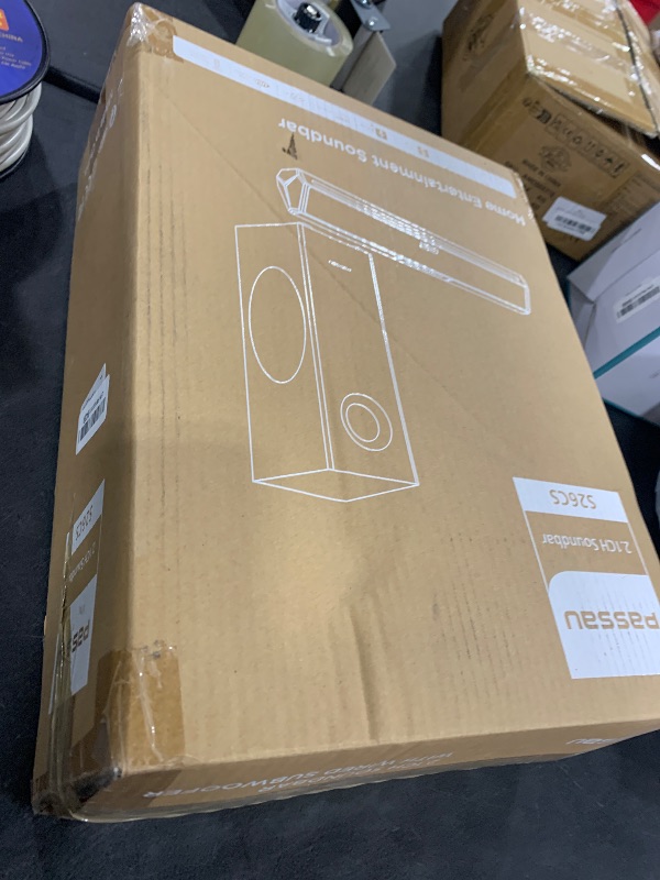 Photo 1 of Passau Sound Bar for Smart TV with Subwoofer, 2.1ch TV Speakers Small Soundbar with Deep Bass, Computer PC Gaming Monitor Sound Bars Bluetooth/AUX/HDMI(ARC) Connection-16 Inch