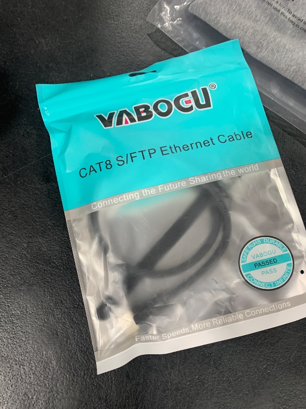 Photo 1 of Cat 8 Ethernet Cable, 1.5Ft 3Ft 6Ft 10Ft 15Ft 20Ft 30Ft 40Ft 50Ft 60Ft 100Ft Heavy Duty High Speed Internet Network Cable, Professional LAN Cable Shielded in Wall, Indoor&Outdoor