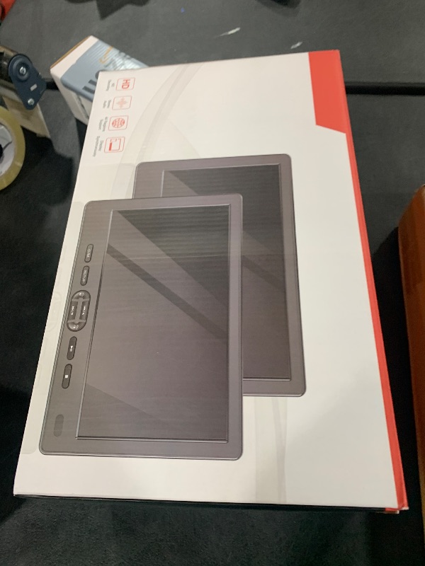 Photo 1 of Car DVD Player Dual Screen with Headrest Mount, DESOBRY 10.5" Portable DVD Player for Car with Suction-Type Disc in, Play a Same or Two Different Movies, Support 1080P Video,HDMI Input, USB/SD Reader
