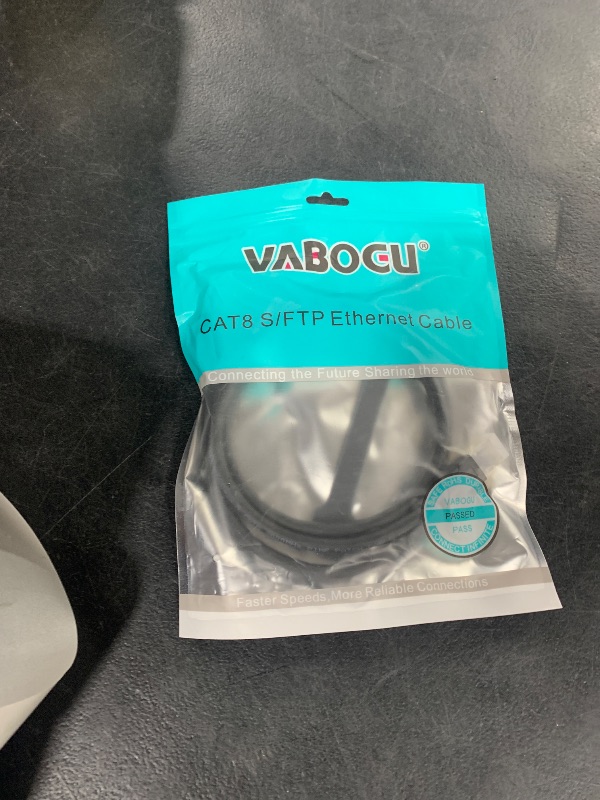 Photo 1 of Vabogu Cat 8 Ethernet Cable, 3ft Heavy Duty High Speed Internet Network Cable, 26AWG, 2000Mhz 40Gbps with Gold Plated RJ45 Connectors, Shielded for Indoor & Outdoor Use