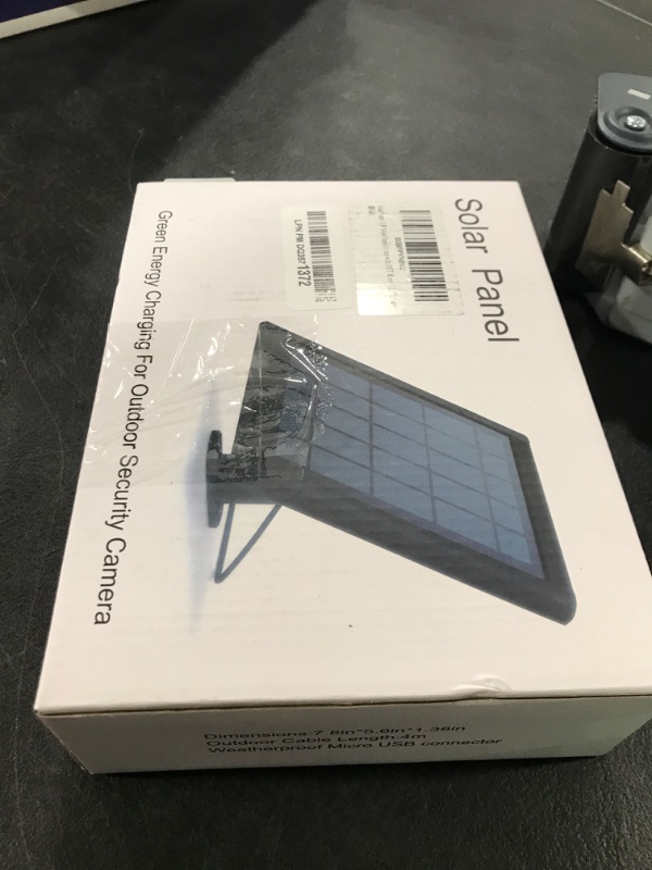 Photo 1 of Solar Panel, 5W Solar Panels for Ring Stick Up Cam/Ring Spotlight Cam Battery/Spotlight Cam Plus/Spotlight Cam Pro Outdoor Wireless Security Camera with 13FT Micro USB C Cable