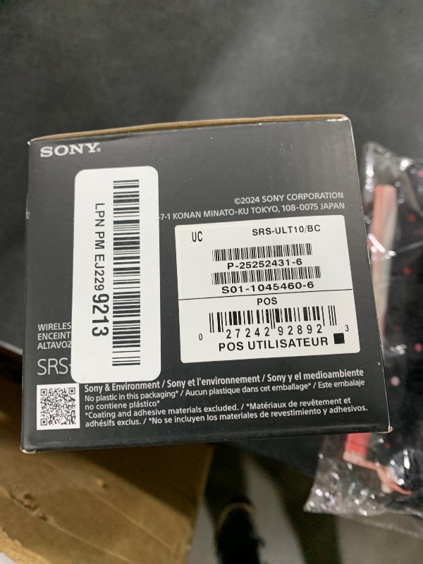 Photo 1 of Sony ULT Field 1 Waterproof Portable Bluetooth Speaker, Enhanced Bass, 12h Battery, IP67 Rated Dustproof Shockproof Rustproof, Detachable Strap (SRSULT10B), Black