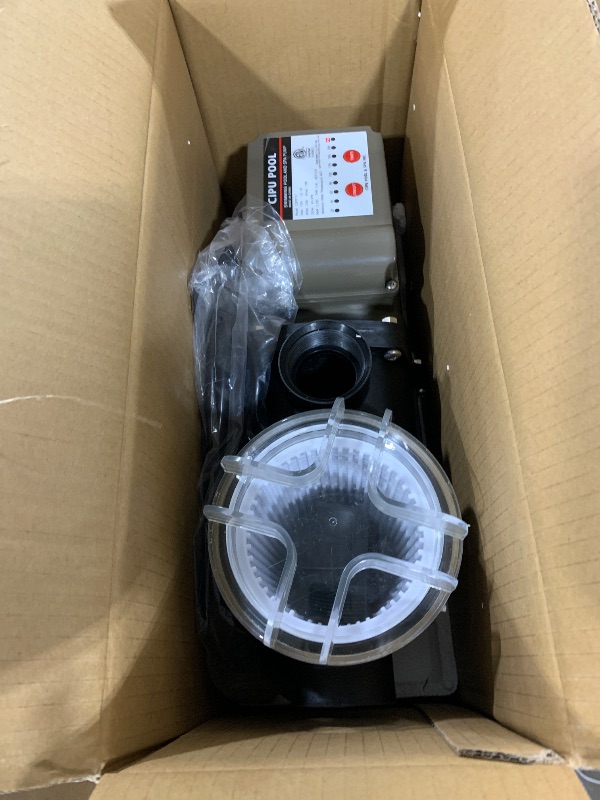 Photo 1 of CIPU Pool Pump with Timer 2700GPH 115V Powerful Self Priming Above Ground Swimming Pool Pump 0.35HP with Filter Basket Low Noise for Pools Hot Tub Spa Water Circulation