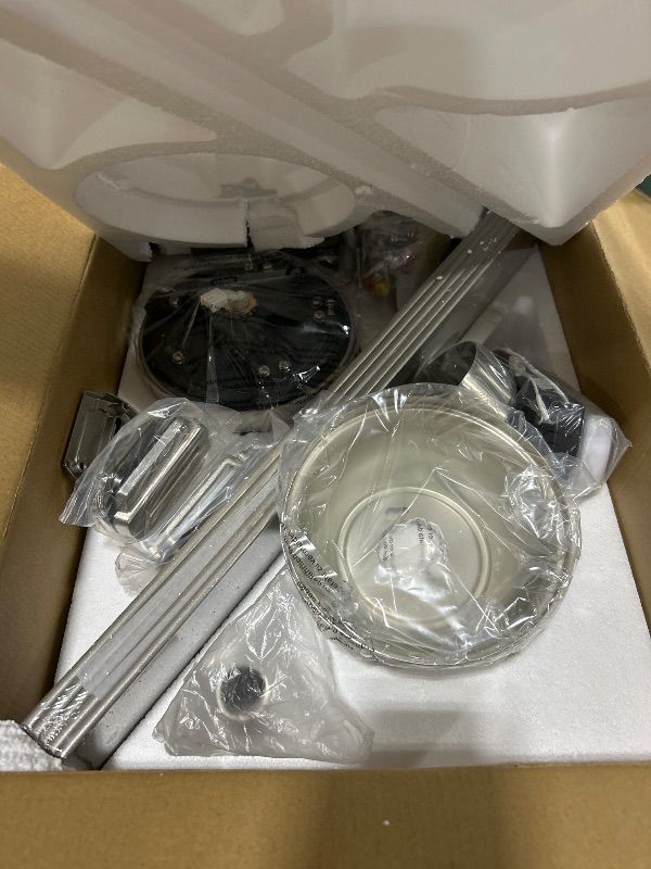 Photo 1 of ZMISHIBO 52" Ceiling Fans with Lights, Nickel Modern Ceiling Fan with Remote, Bedroom Indoor Ceiling Fan with Dual Finish Blades, Quiet & Strong Motor, Bright LED Light.