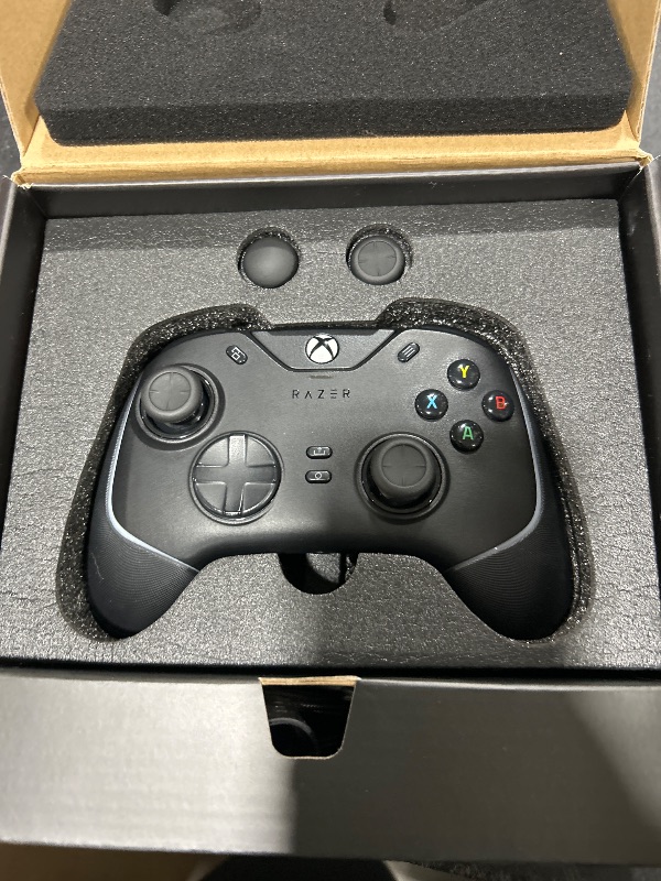 Photo 1 of Razer Wolverine V2 Chroma Wired Gaming Pro Controller for Xbox Series X|S, Xbox One, PC: RGB Lighting - Remappable Buttons & Triggers - Mecha-Tactile Buttons & D-Pad - Trigger Stop-Switches - Black