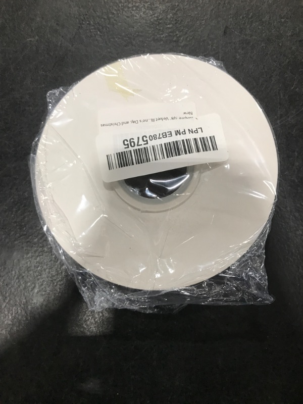 Photo 1 of Isaspire 3/8" Wide Velvet Ribbon, 10 Yards - Thin White Velvet Ribbon on Spool for Crafts, Gift Wrapping, DIY, Hair Bows, Wedding Invitations, Parties, Valentine's Day, and Christmas