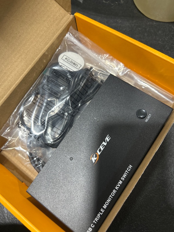 Photo 1 of USB C KVM Switch 3 Monitors 2 Laptops 4K 1080P@60Hz,USB-C Docking Station Triple Monitor KVM Switches with 4 USB 3.2 Ports,10Gbps 80W PD Charging,For Windows and Mac OS,Driver Installation is Required
