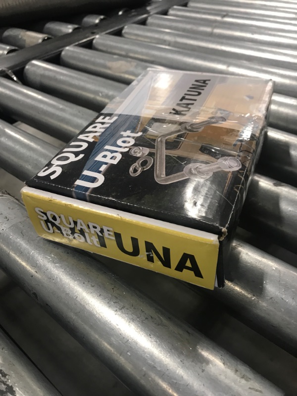 Photo 1 of KATUNA Hot-dip Galvanized Zinc Square U Bolt Kit for Boat Trailer Axle Leaf Springs, for 2x2 Axle - 4 3/4" Long,2 inch Wide Square U-Bolts with Nuts and Frame Plate for Trailer Automobiles Trailer.