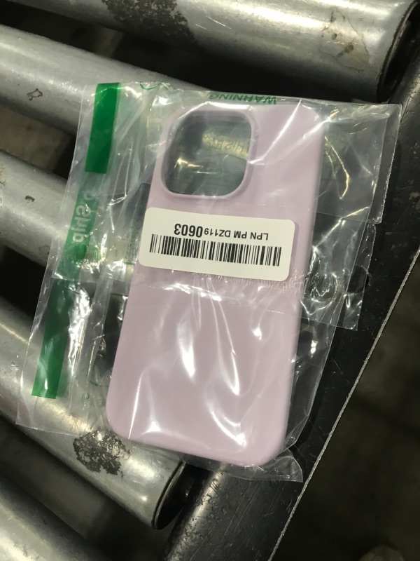 Photo 1 of ORNARTO Compatible with iPhone 15 Pro Case 6.1", Liquid Silicone 3 Layers Full Covered Soft Gel Rubber Cover, Shockproof Protective Slim Phone Case with Anti-Scratch Microfiber Lining-Pastel Lilac