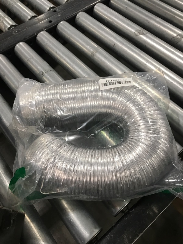 Photo 1 of Steelsoft Heavy Duty 4"Flexible Dryer Vent Exhaust Duct Hose 3 Feet for Tight Space, Extra Thick(6-ply) Aluminum Foil Ducting Kit with 2 Key Hose Clamps