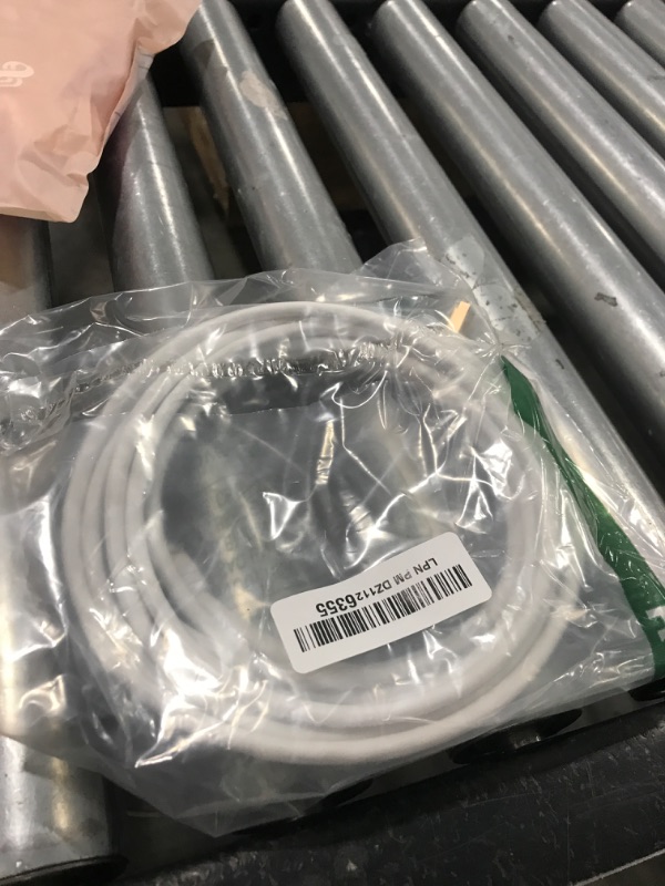 Photo 1 of RHCXCYTJ Cat6 Ethernet Cable 90 Degree Downward Right Angle, Cat 6 Right Angle Ethernet Cable for PC,Router,Modem,TV Box,24 AWG FTP Cat6 Network Cable White (Downward Angle, 16FT)