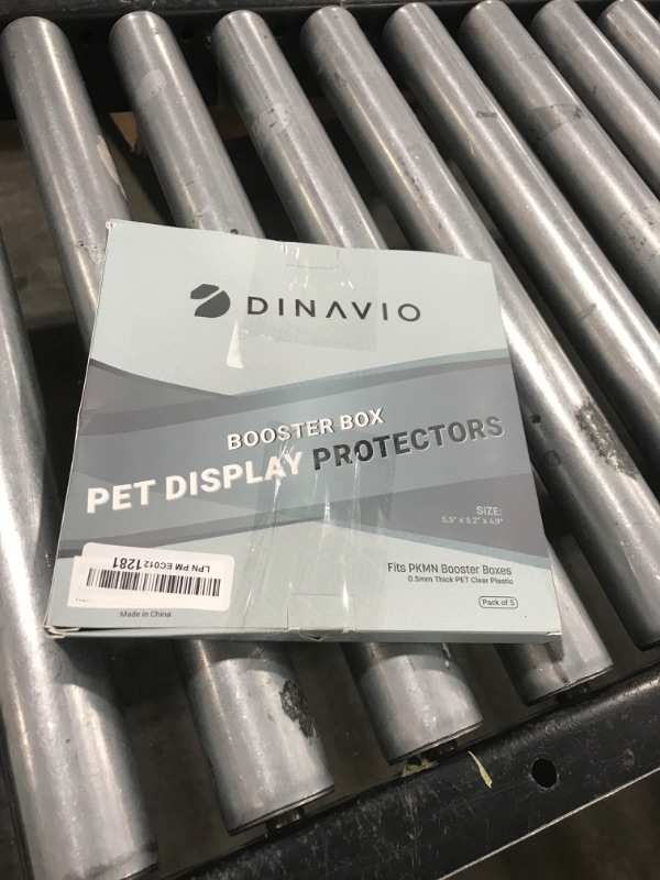 Photo 1 of Dinavio Crafthouse Plastic PKMN Booster Box Protector 5 Pack - Booster Box Case Display Protectors - Compatible with English Modern PKMN Booster Boxes - 0.5mm Thick (Pack of 5)