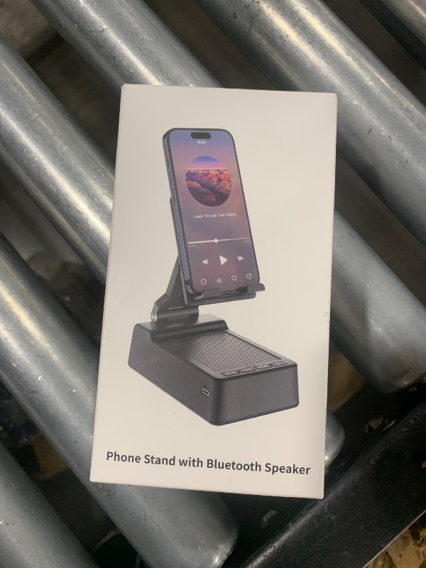 Photo 1 of Gifts for Men Women, Phone Stand with Bluetooth Speaker, HD Surround Sound Speaker, Compatible with all iPhone/Android phones iPad Kindle, Cool Gadget Gift for Men Women Dad Mom Christmas Birthday