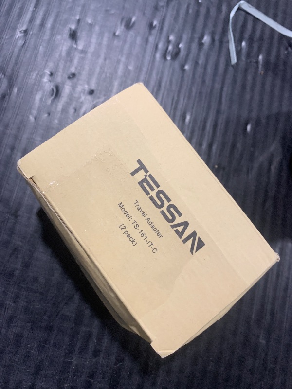 Photo 1 of Italy Travel Plug Adapter 2 Pack, TESSAN Italy Power Adaptor with 4 Outlets 3 USB Charger (1 USB C Port), Type L Adapter for US to Chile Ethiopia Libya Syria Tunisia Uruguay