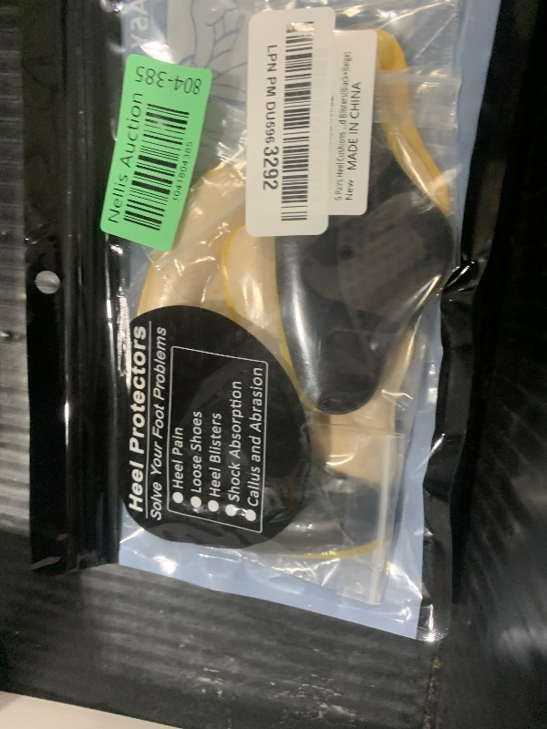 Photo 1 of 6 Pairs Heel Cushions Inserts for Loose Shoes, Heel Pads Grips Liner Snugs, Filler Improved Shoe Fit and Comfort, Prevent Too Big Shoes from Slipping,Heel Pains frictions and Blisters (Black & Beige)