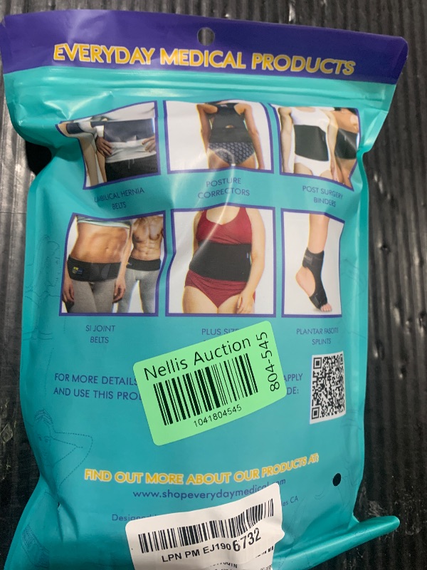 Photo 1 of Everyday Medical Hernia Guard - Inguinal Hernia Belt for Men, Post Surgery Men's Inguinal Hernia Support Truss for Inguinal, Groin Hernias Adjustable Waist Strap - Black, Large/XLarge