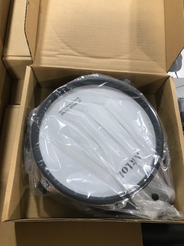 Photo 1 of AKLOT Expanded-Size Electric Drum Set: 12'' Two-Piece Standalone Hi-Hat, Independent Kick Drum and 10'' Dual-Zone Snare, 12'' Triple-Zone Ride Cymbal, All Mesh Heads, 460 Sounds, USB MIDI (B-CORE541)