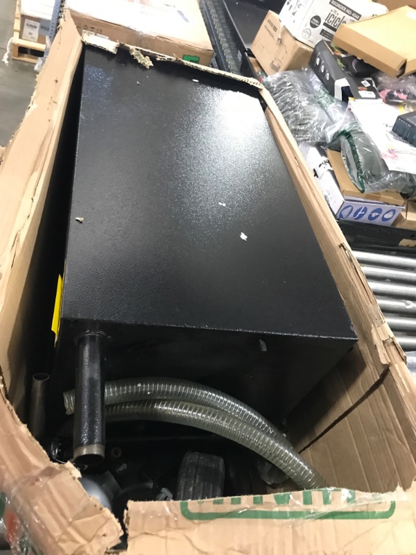 Photo 1 of 40 Gallon Gas Caddy with Pump - Portable Fuel Tank Gasoline Storage Tank for Boat, Car,Garden, Lawnmower, ATV