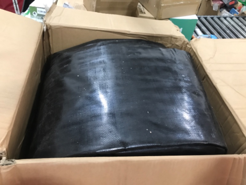 Photo 1 of yeezoo 40X40FT Reinforced Large PE Pond Liner, KOI Pond Liners for Outdoor Ponds, Enhanced 5-Layer Structure Pond Liner for Fish, Duck, Garden Raised Bed and Waterscape Pond(0.82oz/sq ft Thickness)