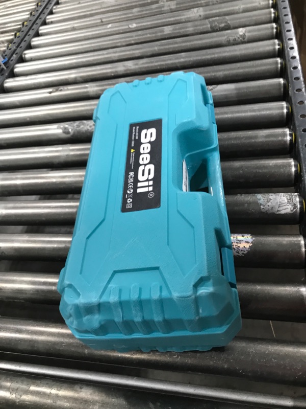 Photo 1 of Seesii Mini Chainsaw Cordless 6-inch, Handheld Electric Power Chain Saw with 2 Batteries, for Tree Trimming Wood Cutting, Best Gifts for Dad, Husband