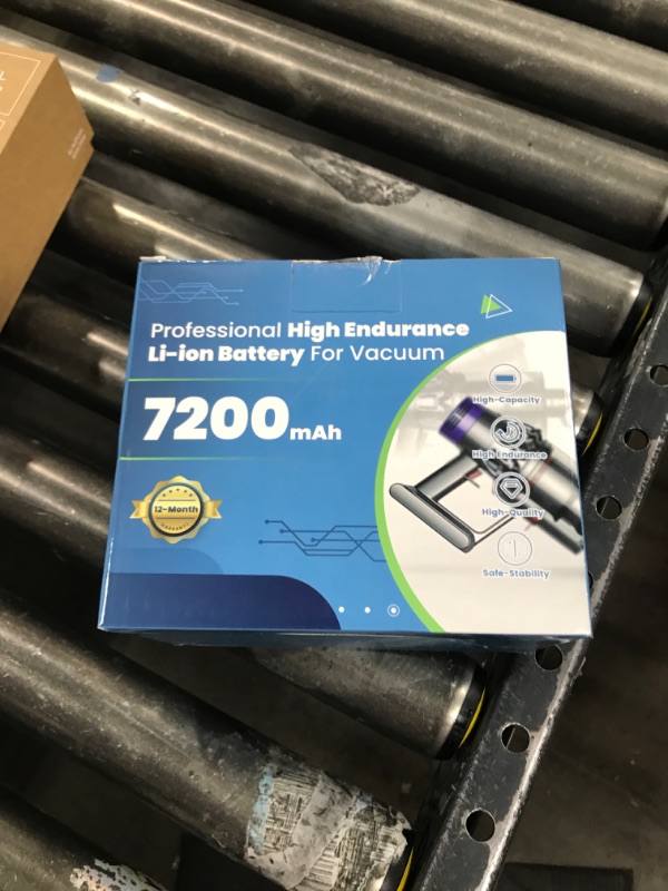 Photo 1 of Designed Replacement Battery for Dyson V10, 7200mAh High Capacity 25.2V Li-ion Battery Compatible with Dyson V10 Fluffy/Animal/Motorhead/Absolute/SV12 Cordless Stick Vacuum Cleaner(Not Fit SV10)