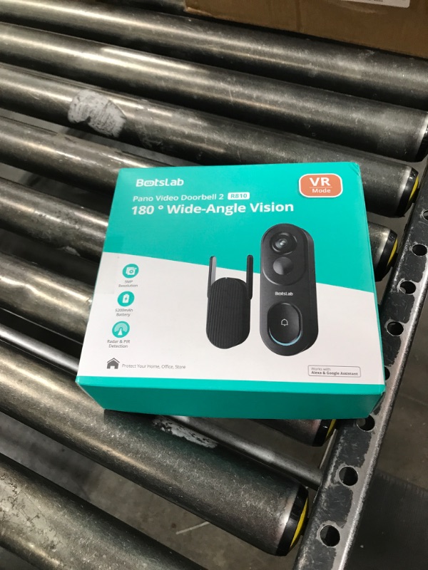 Photo 1 of BOTSLAB Doorbell Camera Wireless, 180° Panoramic View, No Monthly Fee, 1:1 Head to Toe, 5MP Video Doorbell Battery, 2.4GHz Wi-Fi