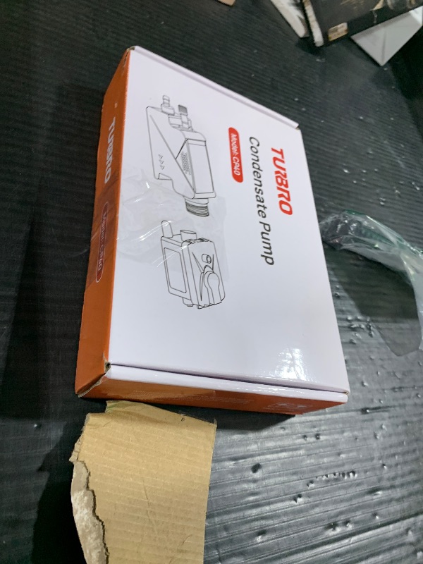 Photo 1 of TURBRO Mini-Split Condensate Pump for HVAC, 66ft Maximum Head, 10.5 GPH Maximum Flow, 1.4oz Reservoir, Automatic Condensation Removal for Air Conditioner, Dehumidifier, Furnace, Ice Maker