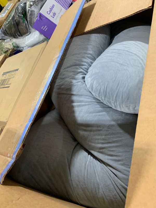 Photo 1 of large gray body pillow 