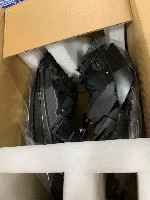 Photo 1 of AUTOSAVER88 Headlights Assembly Compatible with 08 09 10 11 12 2008 2009 2010 2011 2012 Chevy Malibu 2008-2012 08-12 Headlamps Passenger and Driver Side Black Housing Amber Reflector