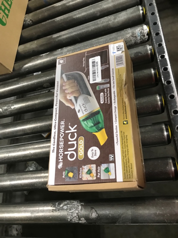 Photo 1 of Duck Compact Cordless Vacuum by Horsepower, Gold Edition, Ultra-Powerful Upgraded Battery for Extra-Long Run Time, AS-SEEN-ON-TV, Strong Suction, Easy to Store, Portable & Rechargeable. Home & Auto