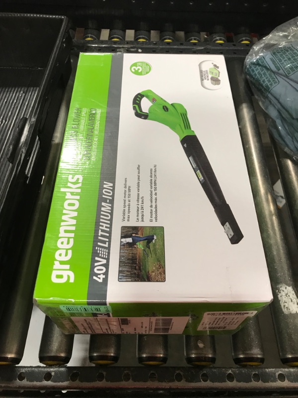 Photo 1 of Greenworks 40V (150 MPH / 130 CFM / 75+ Compatible Tools) Cordless Leaf Blower, Tool Only