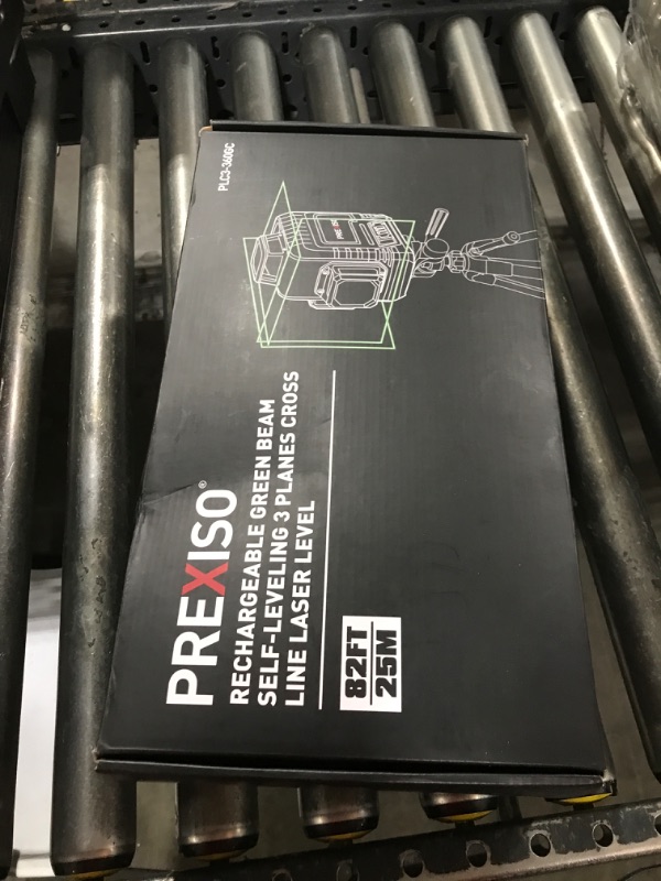 Photo 1 of PREXISO 3 X 360° Laser Level with Tripod - Rechargeable 82Ft Cross Line Leveler, Green Line Laser Level Self Leveling for Construction, Tile, Home Renovation with Magnetic Base, Iron Plate, Bag