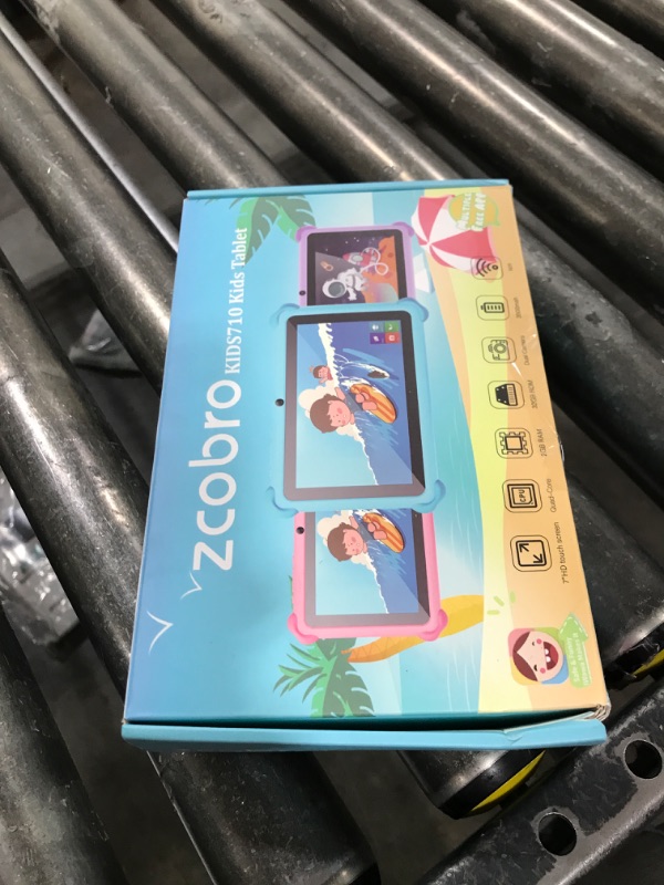 Photo 1 of Kids Tablet 7 inch Toddler Children's Learning Tablet with WiFi Durable Case 32GB Android System WiFi YouTube, GMS, Parental Control, Dual Camera for Boys Girls Educational Games Preinstalled, Blue