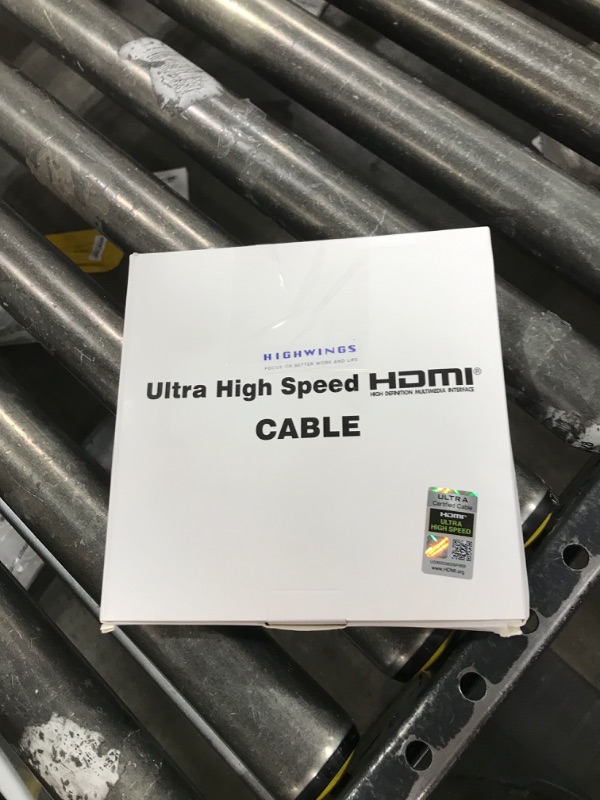 Photo 1 of Highwings 8K@60 HDMI Cable 10FT/3M, 48Gbps 2.1 High Speed HDMI Braided Nylon 4K120 144Hz RTX 3090 eARC HDR10 4:4:4 HDCP 2.2&2.3 Compatible for PS5, PS4, UHD TV and PC