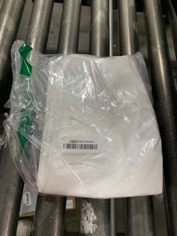 Photo 1 of Hicarer 100 Pcs Disposable Adult Bibs with Crumb Catcher for Elderly Eating Plastic Bibs Single Use Dining Clothing Protectors
