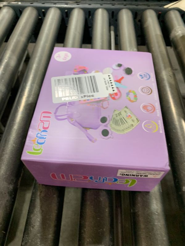 Photo 1 of Learn2M Purple Play Purse for Little Girls Ages 3-6, My First Purse Toy with Handbag, Makeup Set, Sunglasses, Smartphone, Wallet, Car Keys, Credit Cards and Fake Money