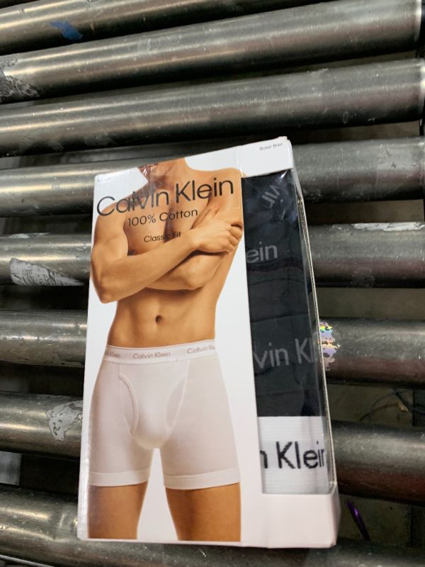 Photo 1 of Calvin Klein Men's Cotton Classics 5-Pack Boxer Brief, 3 Black Bodies W/Black WB, 2 Black Bodies W/White WB, Small