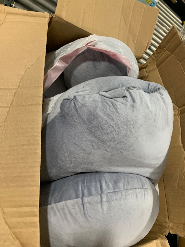 Photo 1 of MOON PARK Pregnancy Pillows for Sleeping - U Shaped Full Body Maternity Pillow with Removable Cover - Support for Back, Legs, Belly, HIPS - 57 Inch Pregnancy Pillow for Women - Grey