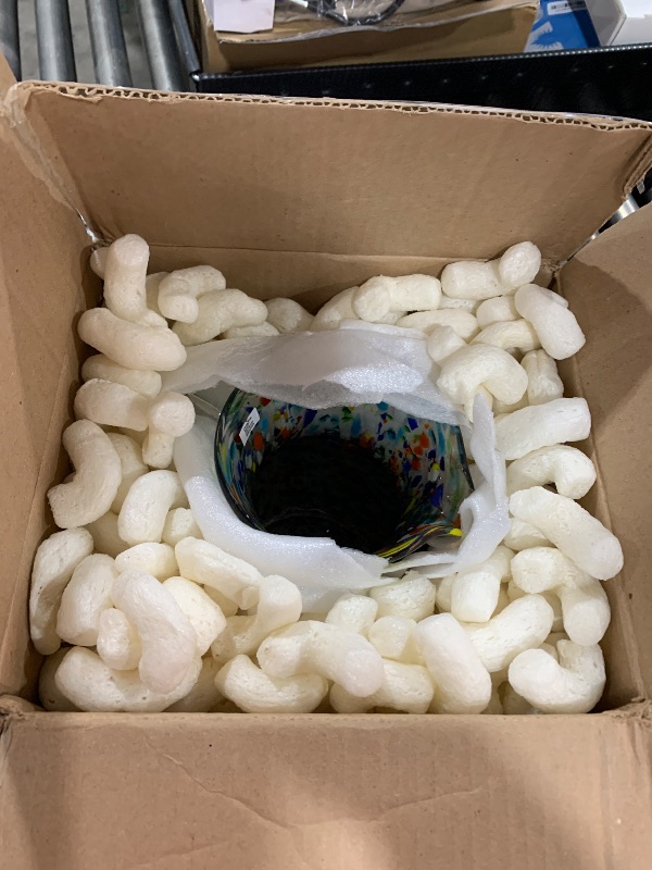 Photo 1 of MexHandcraft Confetti Rocks 120 oz Large Bola Pitcher, Recycled Glass, Lead-free, Toxin-Free (Pitcher) Multicolor